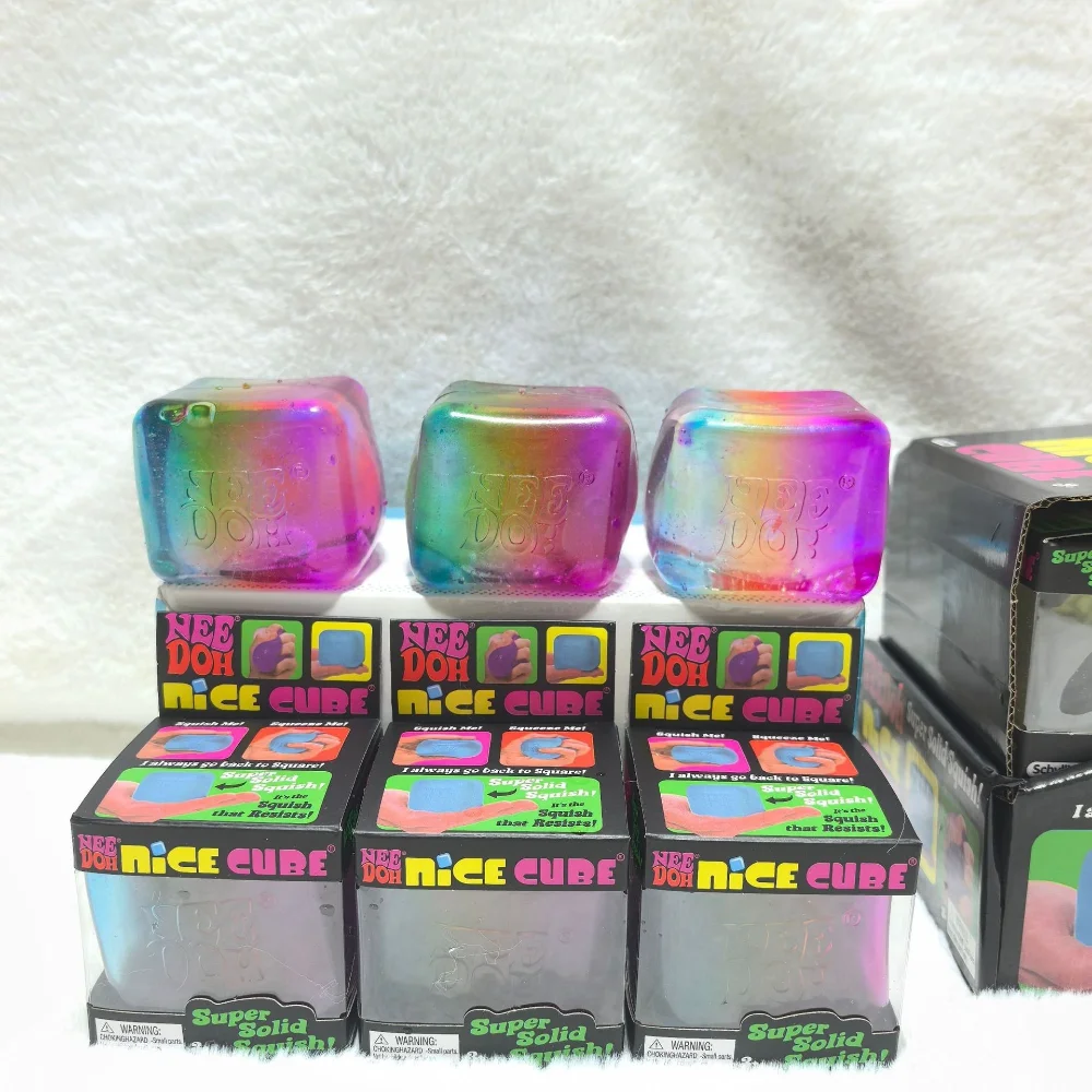 NEEDOH Rainbow Cube Squishy Fi - đánh giá và giá Fidget Cube Original