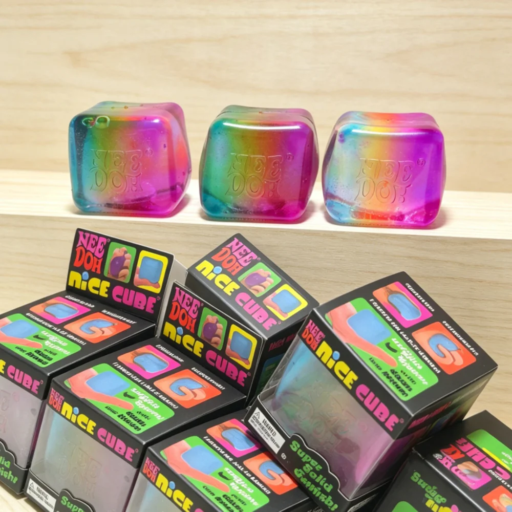 NEEDOH Rainbow Cube Squishy Fi - đánh giá và giá Fidget Cube Original