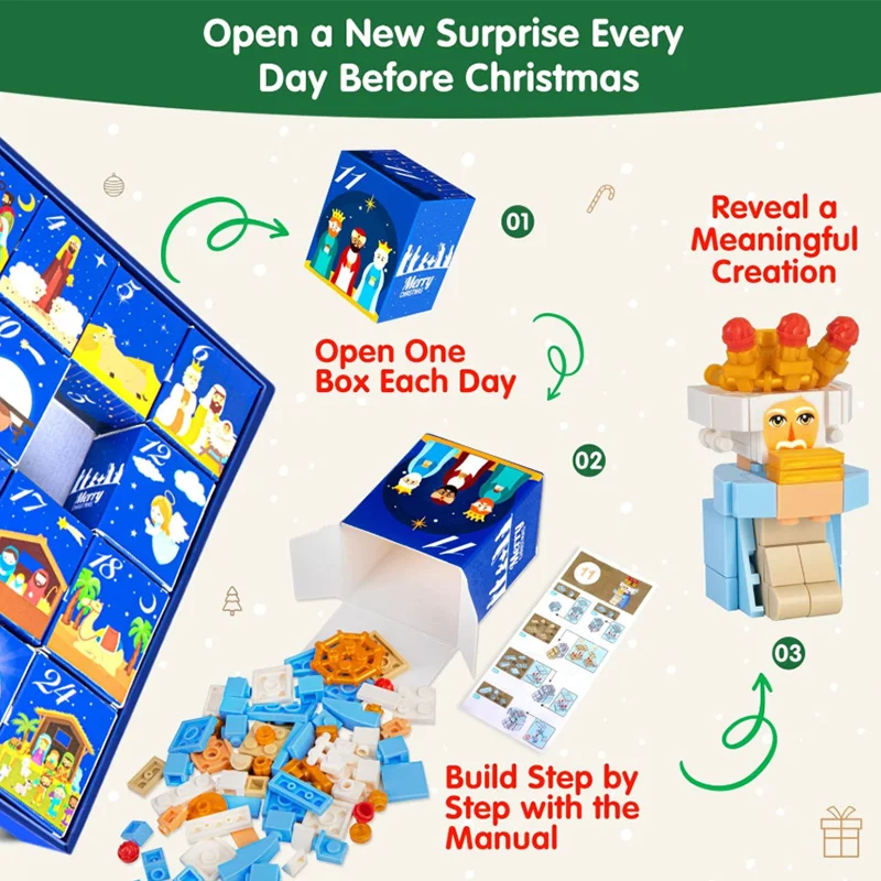 2026 Christmas Advent Calendar - đánh giá và giá Building Block Mini